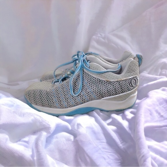 Pearl Izumi Gray Blue 5053 Cycling Lace Up Low Top Mesh Sneakers US 6 Euro 37 - Picture 4 of 9